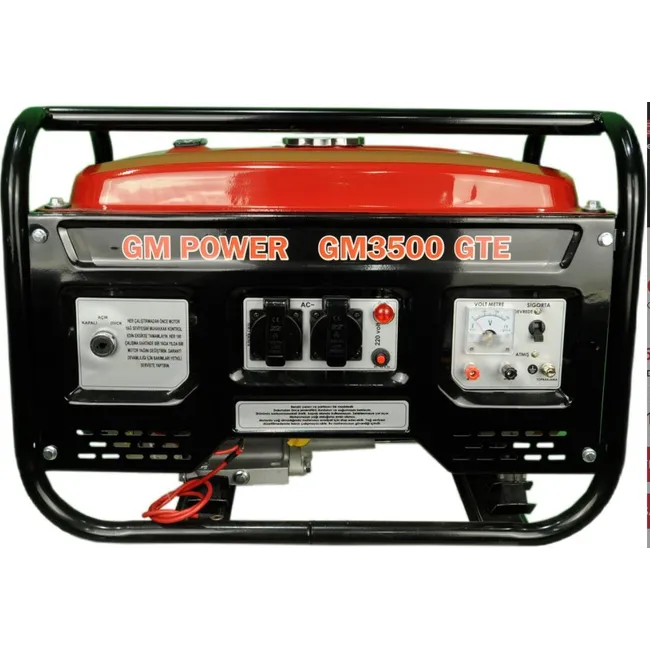 GOLDMOTO GM3500GTE 3.5kVA Benzinli Jeneratör Marşlı - İZKA JENERATÖR